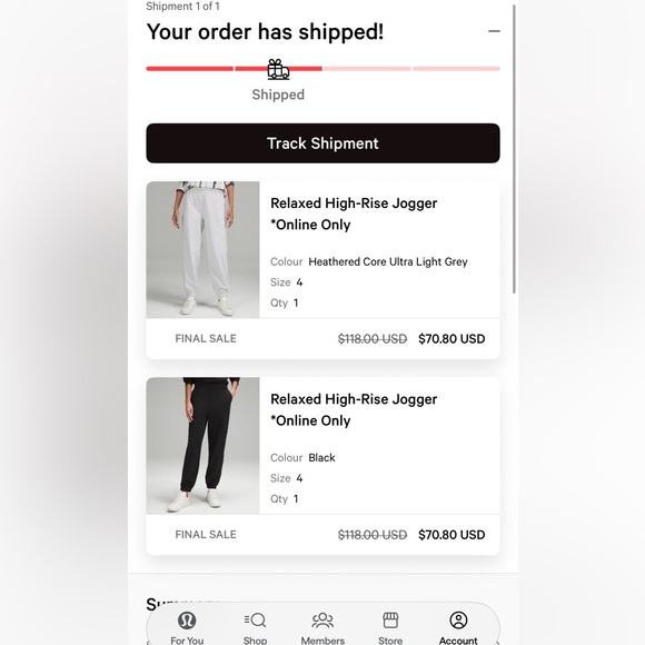 Lululemon terry cotton joggers - Picture 5 of 6